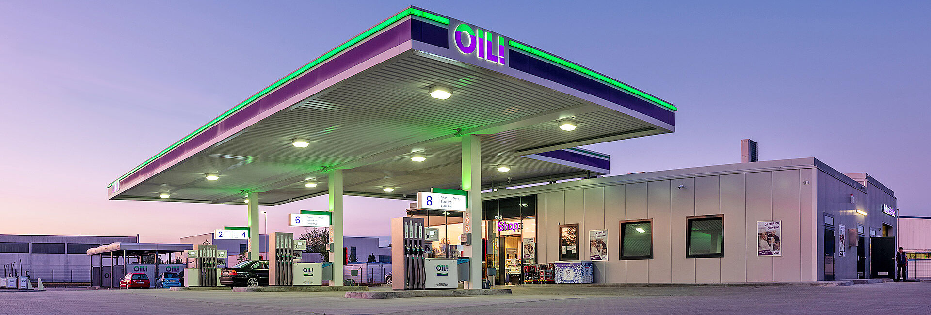 Herzlich Willkommen an deiner OIL! Station