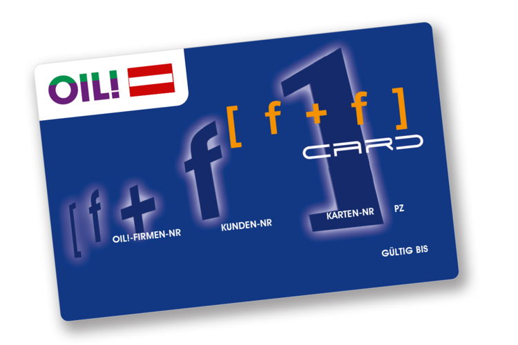 Die [ f + f ] card von OIL! Tankstellen