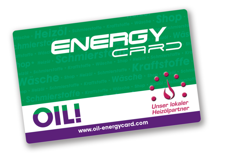 Die EnergyCard von OIL! Tankstellen